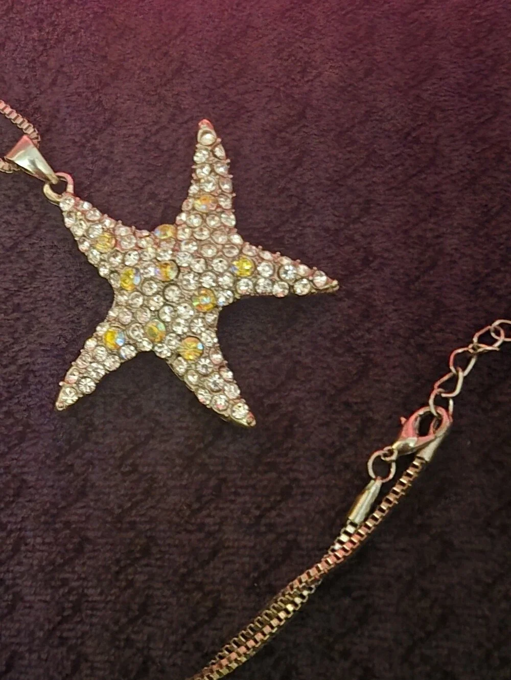 Betsey Johnson Starfish Bling Necklace